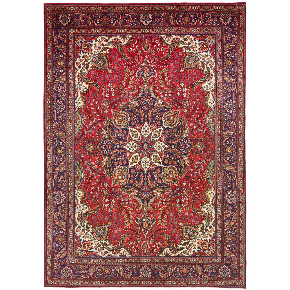 Tappeto Tabriz Persia marrone giallo 247x348