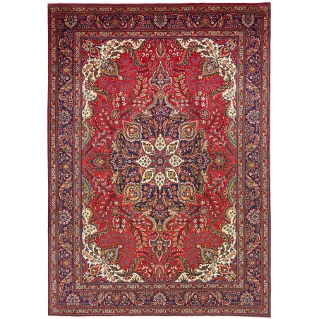 Tappeto Tabriz Persia marrone giallo 247x348