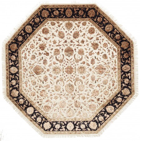 Tappeto Tabriz Royal Pakistan bianco blu 298x300