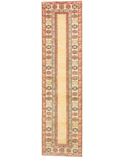 Tappeto Kazak Fine Pakistan marrone rosso 83x322