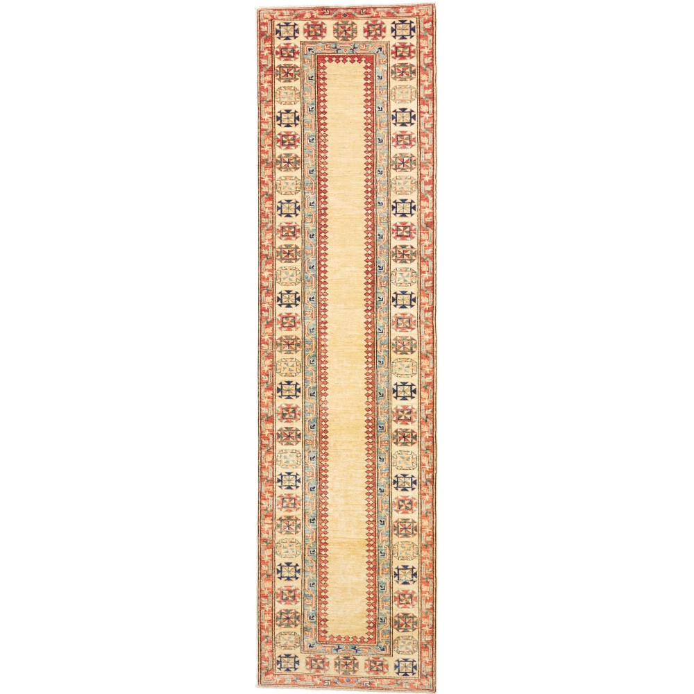 Tappeto Kazak Fine Pakistan marrone rosso 83x322