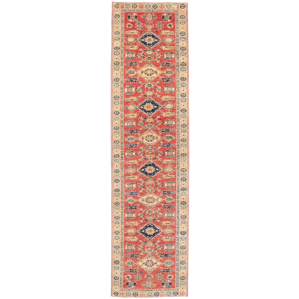 Tappeto Kazak Fine Pakistan marrone grigio 78x300