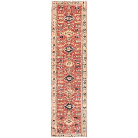 Tappeto Kazak Fine Pakistan marrone grigio 78x300