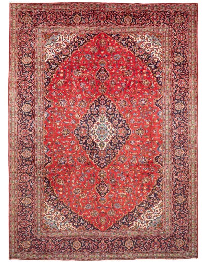 Tappeto Ardakan Persia rosso grigio 290x397