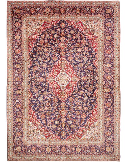 Tappeto Kashan Persia beige grigio 300x428