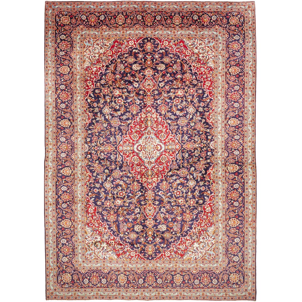 Tappeto Kashan Persia beige grigio 300x428
