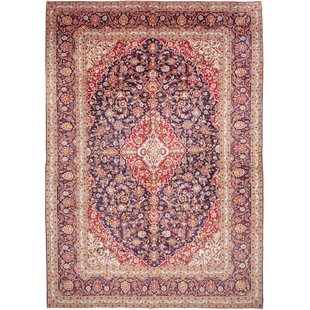 Tappeto Kashan Persia beige grigio 300x428