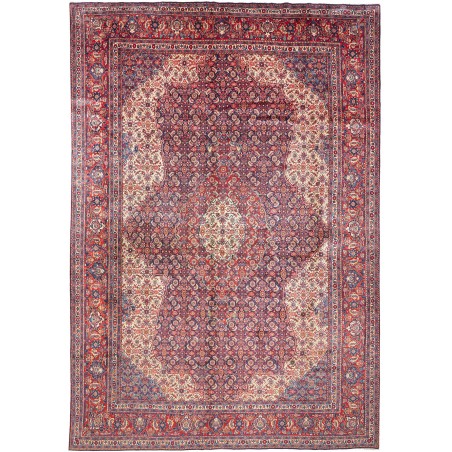 Tappeto Sarough Persia azzurro arancione 287x422