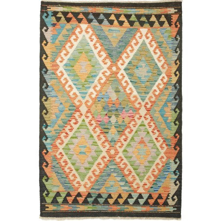 Tappeto Kilim Afghanistan marrone 103x156
