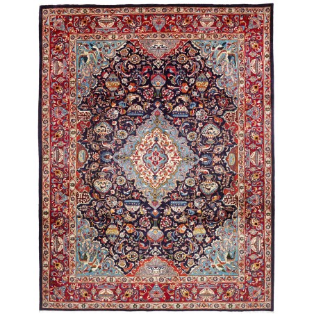 Tappeto Kashamr Zirkhaki Persia marrone azzurro 292x390