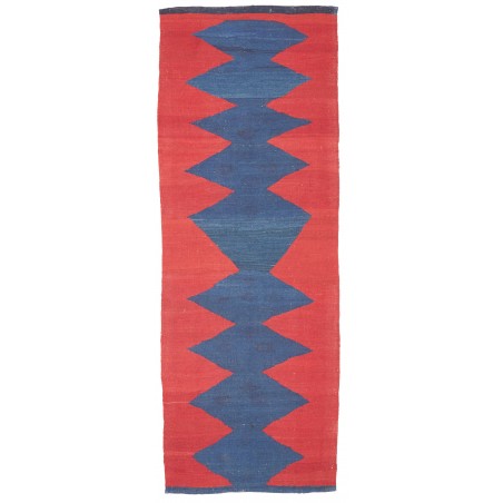 Tappeto Kilim Vintage Persia blu 77x214