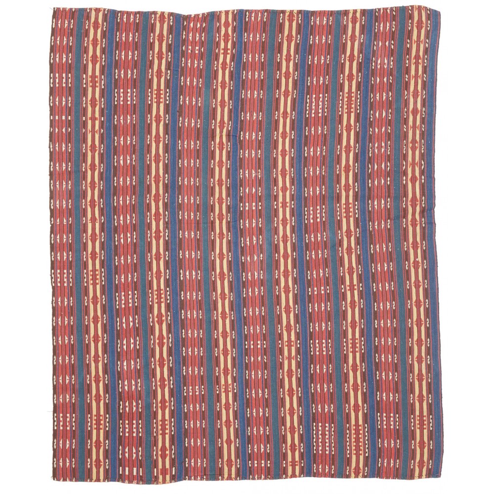 Tappeto Kilim Vintage Persia azzurro rosso 139x169
