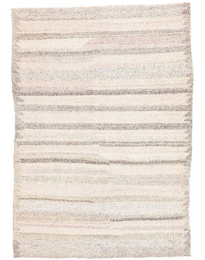 Tappeto Kilim Vintage Persia bianco beige 117x165
