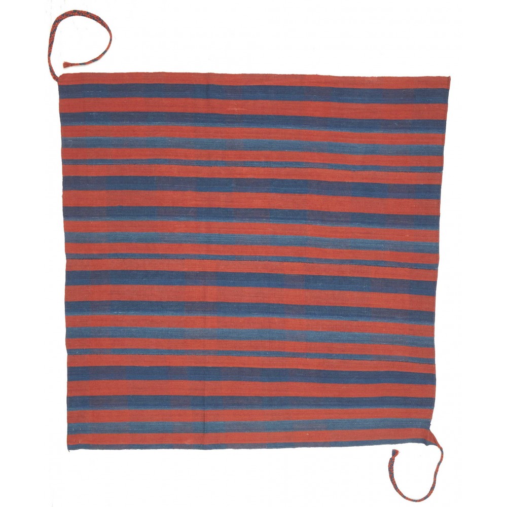 Tappeto Kilim Vintage Persia rosso grigio 170x170