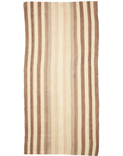 Tappeto Kilim Vintage Persia giallo marrone 145x305