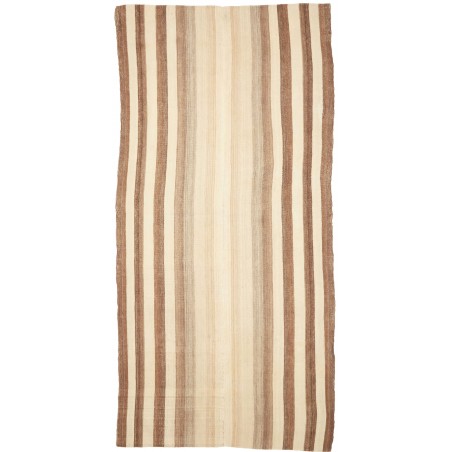 Tappeto Kilim Vintage Persia giallo marrone 145x305