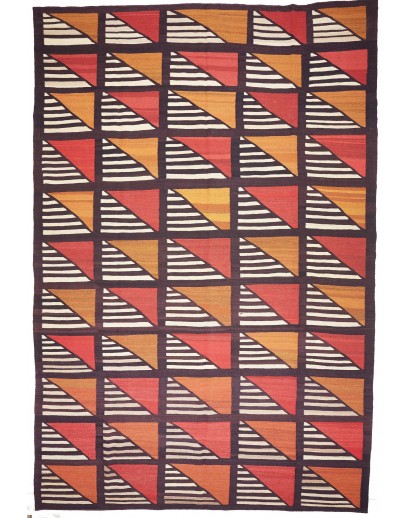Tappeto Kilim Vintage Persia grigio rosso 301x446