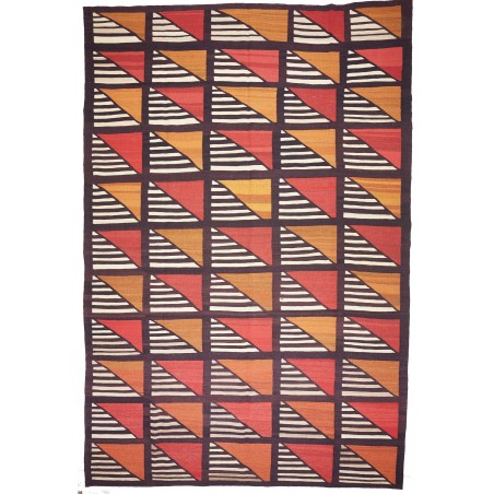 Tappeto Kilim Vintage Persia grigio rosso 301x446