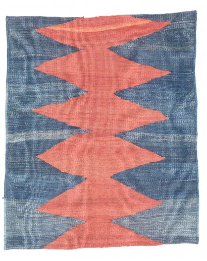 Tappeto Kilim Vintage Persia marrone grigio 64x77