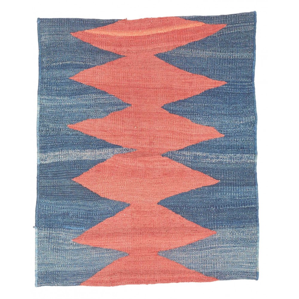 Tappeto Kilim Vintage Persia marrone grigio 64x77