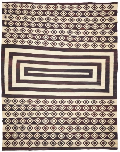 Tappeto Kilim Vintage Persia beige grigio 333x430