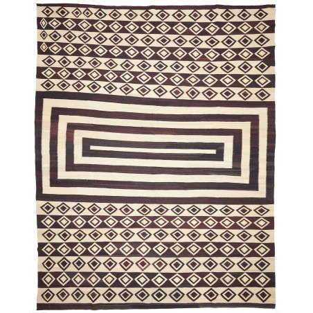 Tappeto Kilim Vintage Persia beige grigio 333x430