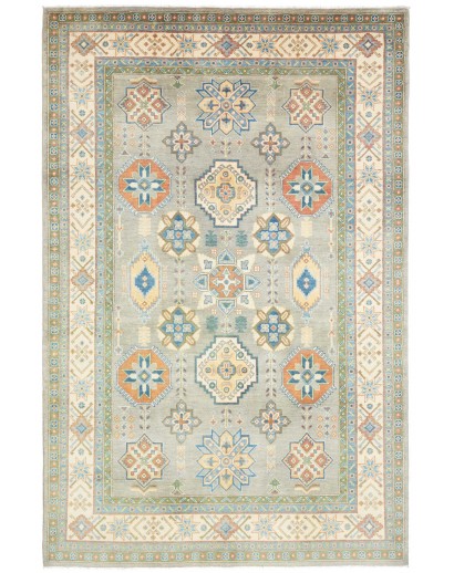 Tappeto Kazak Afghanistan beige marrone 198x303