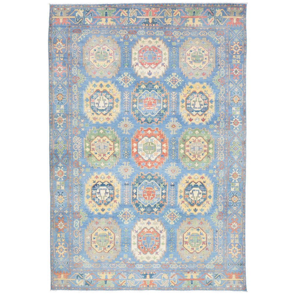 Tappeto Kazak Afghanistan beige grigio 198x290