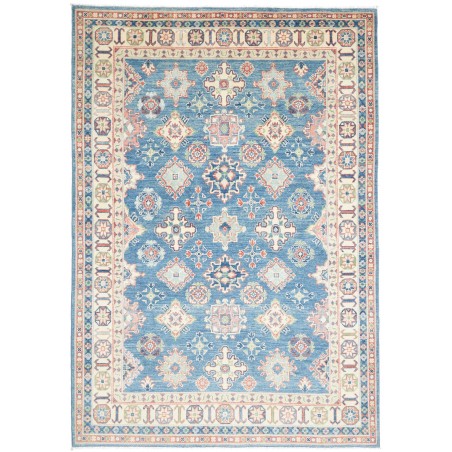 Tappeto Kazak Afghanistan bianco grigio 166x241