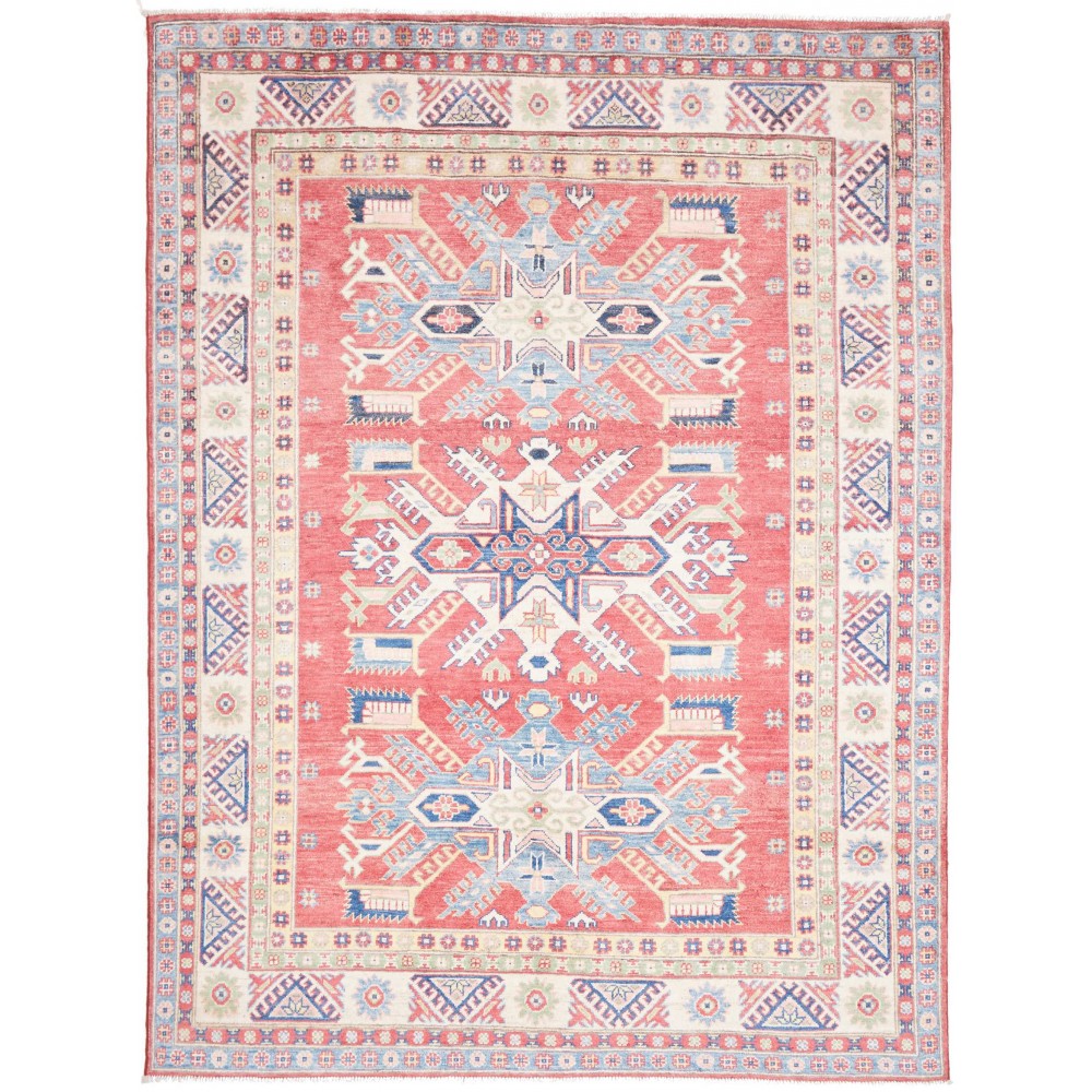 Tappeto Kazak Afghanistan bianco grigio 175x232