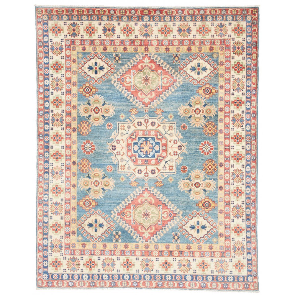 Tappeto Kazak Afghanistan beige giallo 150x196