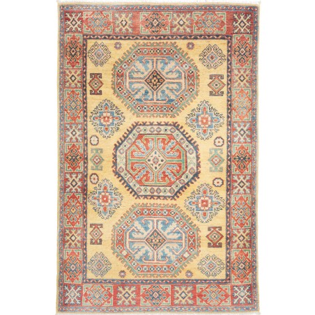 Tappeto Kazak Afghanistan marrone giallo 97x150