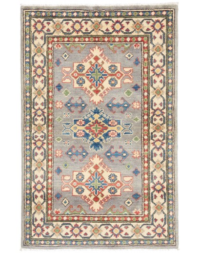 Tappeto Kazak Afghanistan marrone giallo 80x123