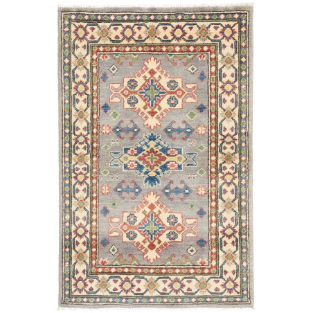 Tappeto Kazak Afghanistan marrone giallo 80x123