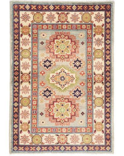 Tappeto Kazak Afghanistan marrone rosso 82x120
