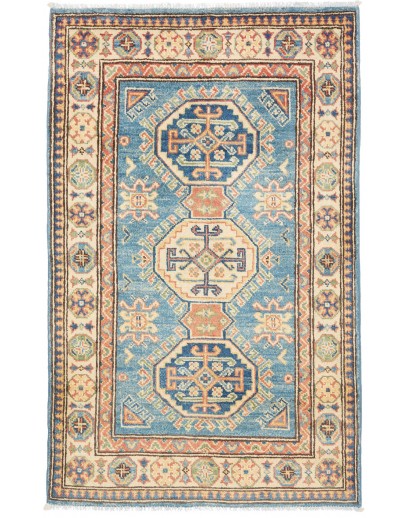 Tappeto Kazak Afghanistan marrone azzurro 79x127