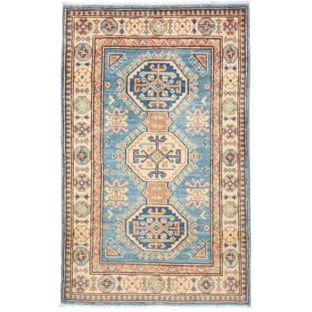 Tappeto Kazak Afghanistan marrone azzurro 79x127