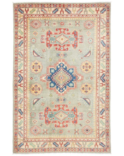 Tappeto Kazak Afghanistan marrone grigio 120x184