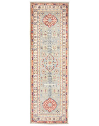 Tappeto Kazak Afghanistan beige rosso 80x252