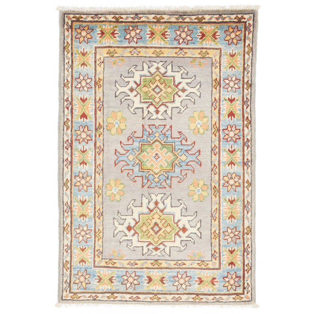 Tappeto Kazak Afghanistan bianco marrone 62x92