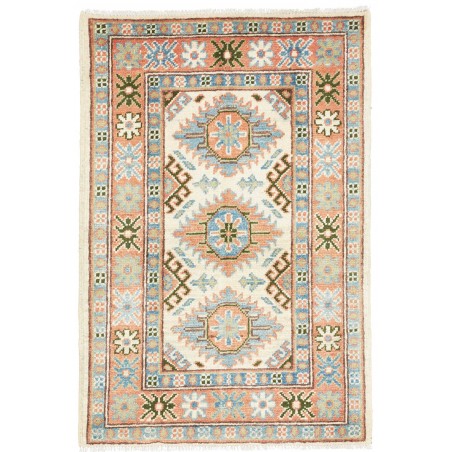 Tappeto Kazak Afghanistan bianco 63x93