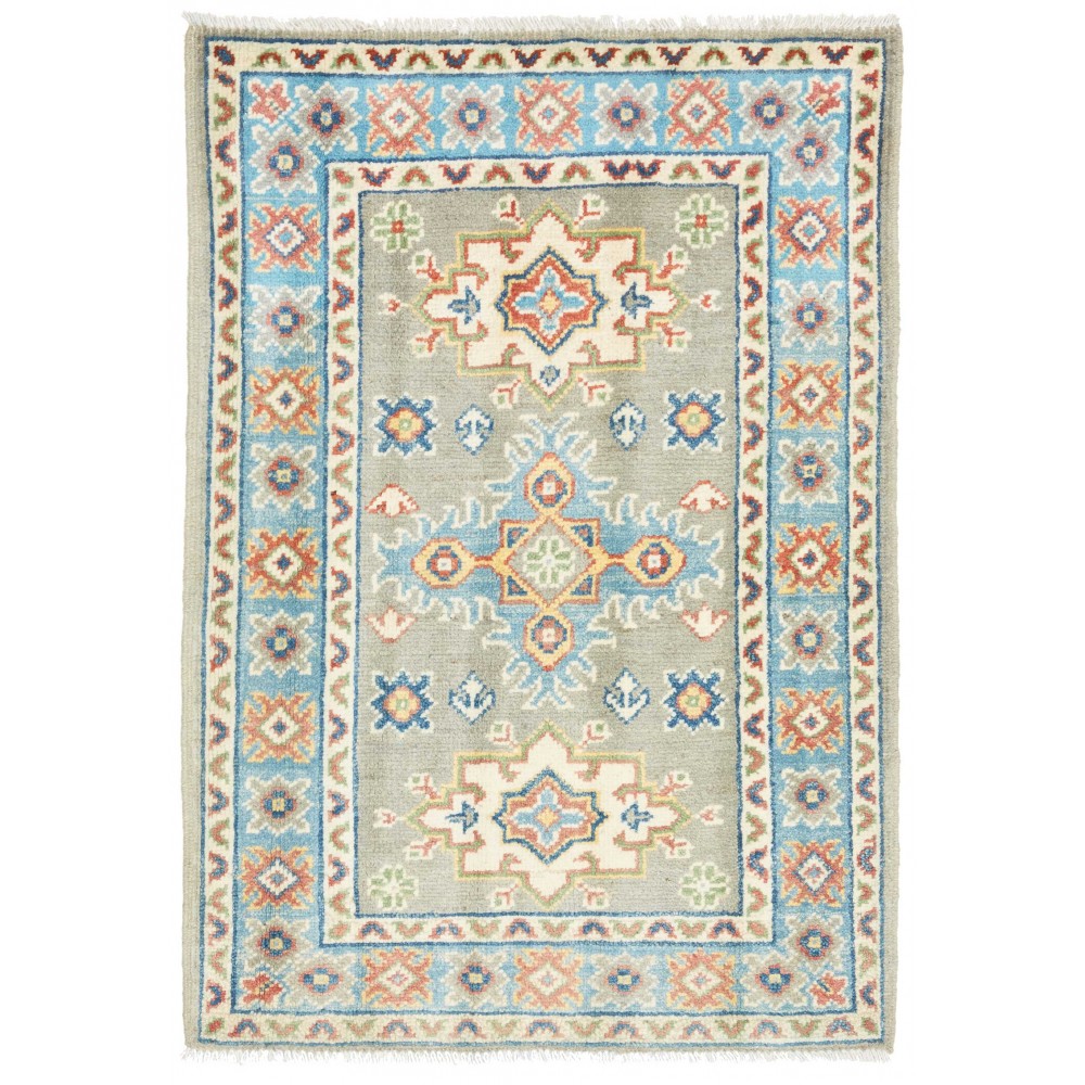 Tappeto Kazak Afghanistan beige bianco 62x92