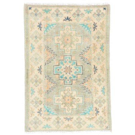 Tappeto Kazak Afghanistan bianco grigio 62x93