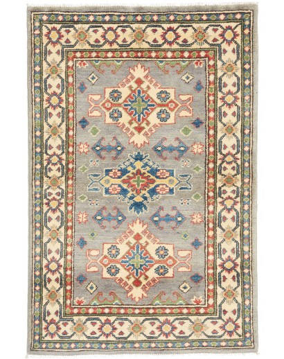 Tappeto Kazak Afghanistan marrone grigio 81x127