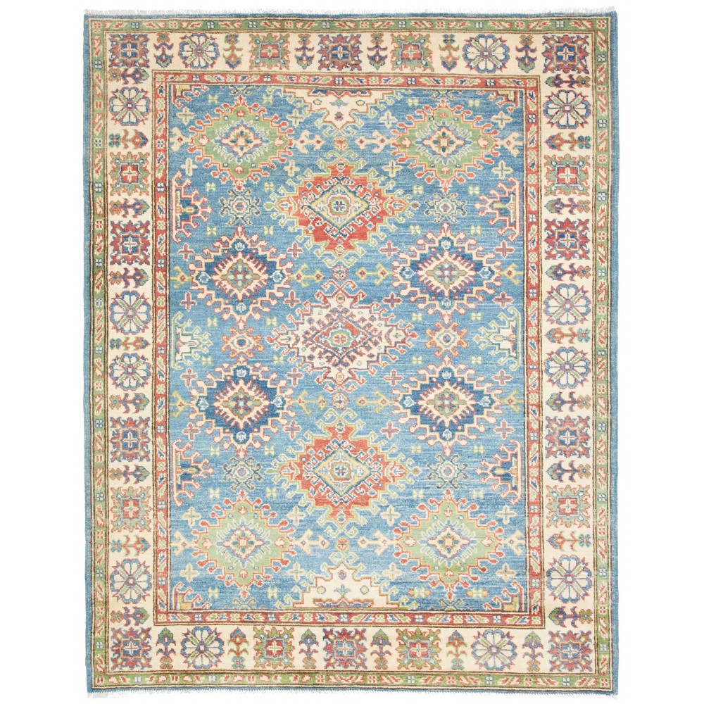 Tappeto Kazak Afghanistan beige grigio 154x200