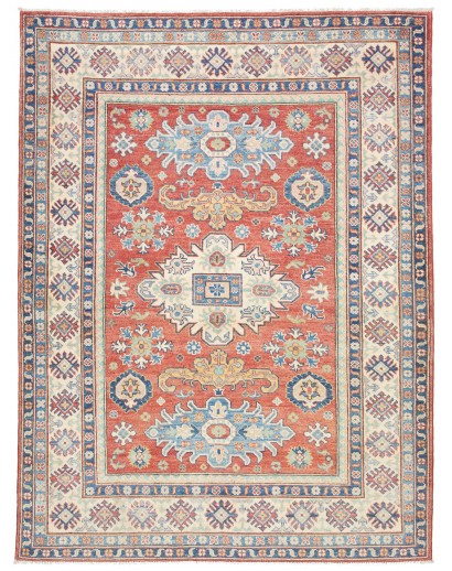 Tappeto Kazak Afghanistan beige azzurro 152x202