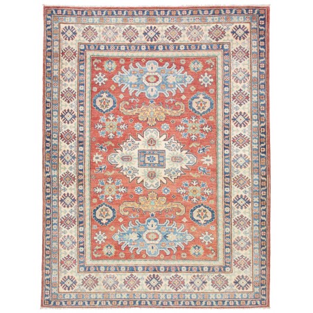 Tappeto Kazak Afghanistan beige azzurro 152x202