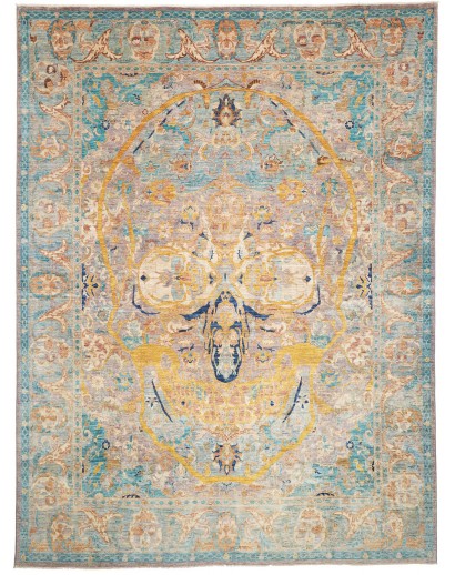 Tappeto Shahi Fine Pakistan marrone azzurro 279x371