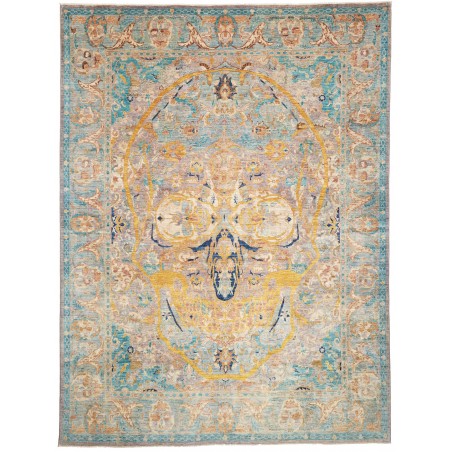Tappeto Shahi Fine Pakistan marrone azzurro 279x371