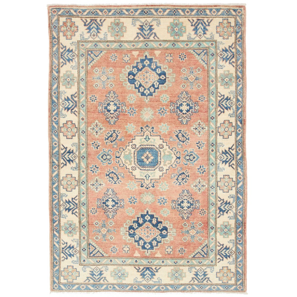 Tappeto Kazak Afghanistan marrone azzurro 115x173
